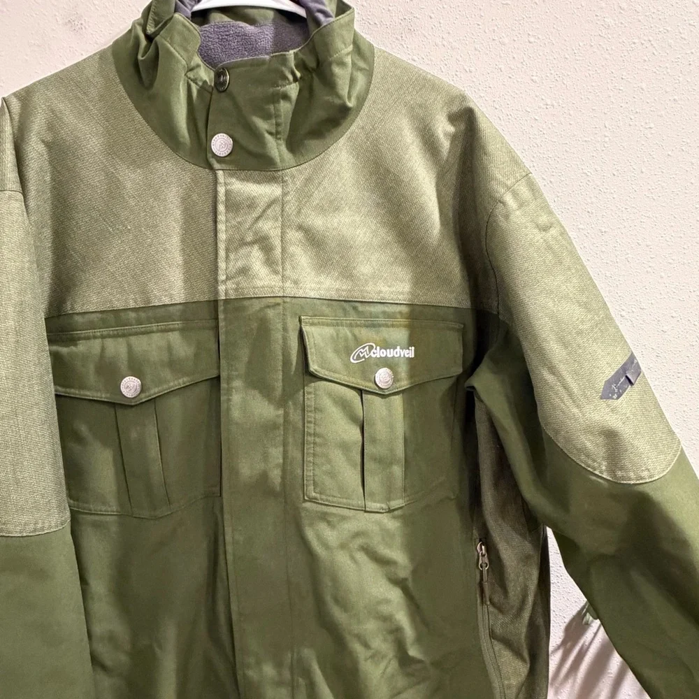 Cloudveil Men’s XL Green Alpine Technical Shell Ski Snowboarding Jacket Outdoor - Picture 8 of 10